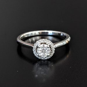 Diamond Cluster Ring