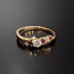 Ruby and diamond dress ring