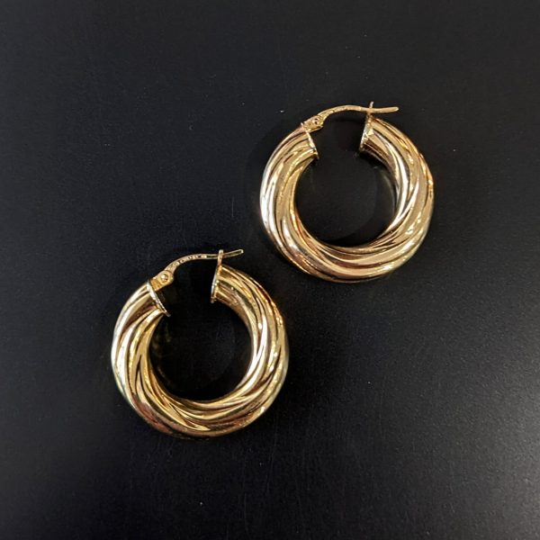 gold hoop earrings for women